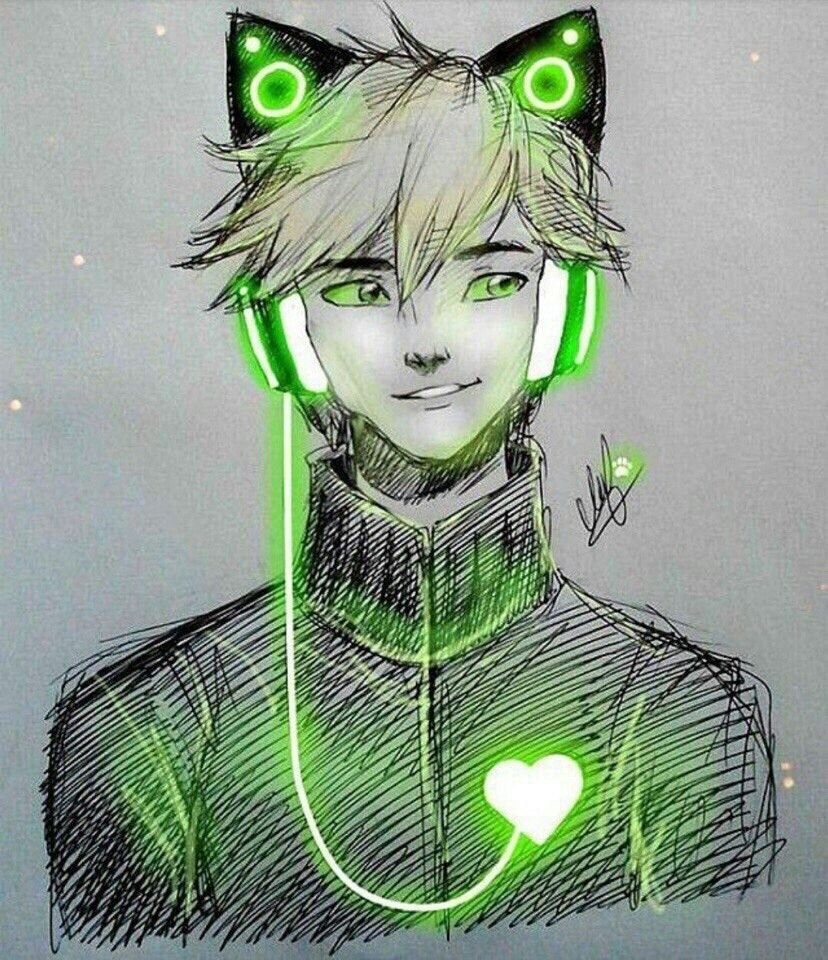 Аниме леди баг и супер кот Адриан