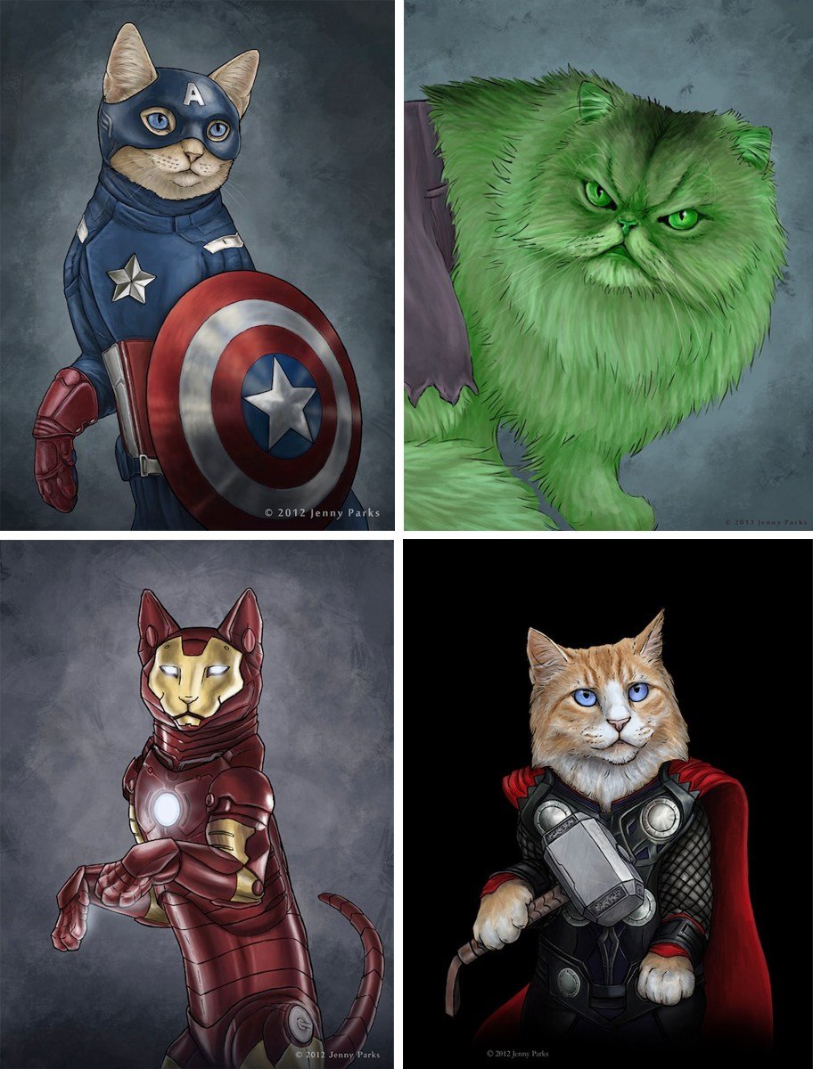 Герои Марвела кот