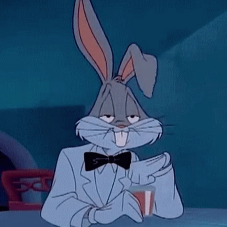 Кролик Багз Банни пьяный