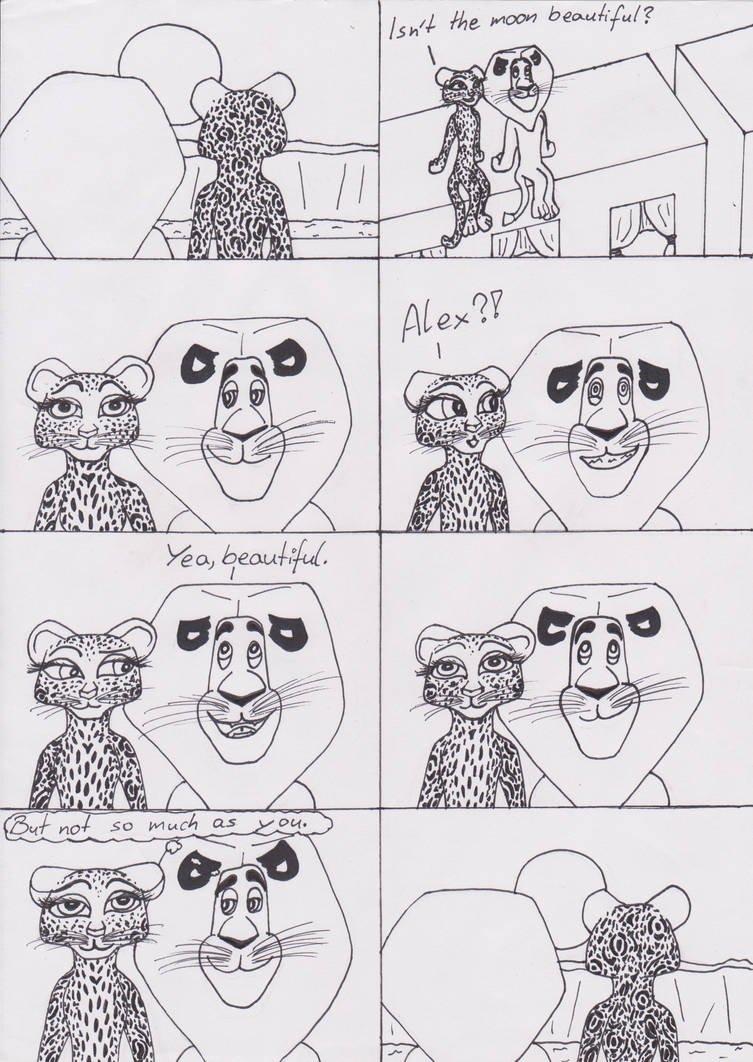 Мадагаскар 3 Алекс и Джиа любовь