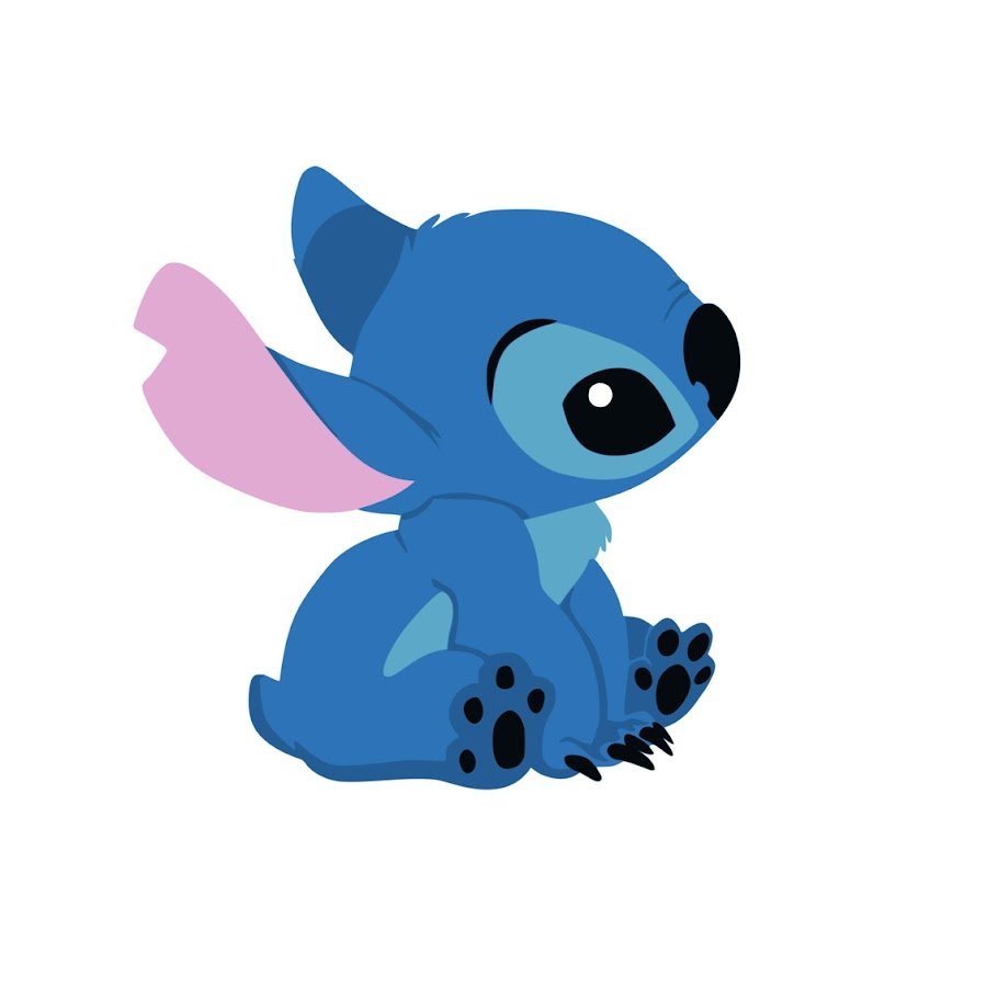 Маленький Стич с сердечками