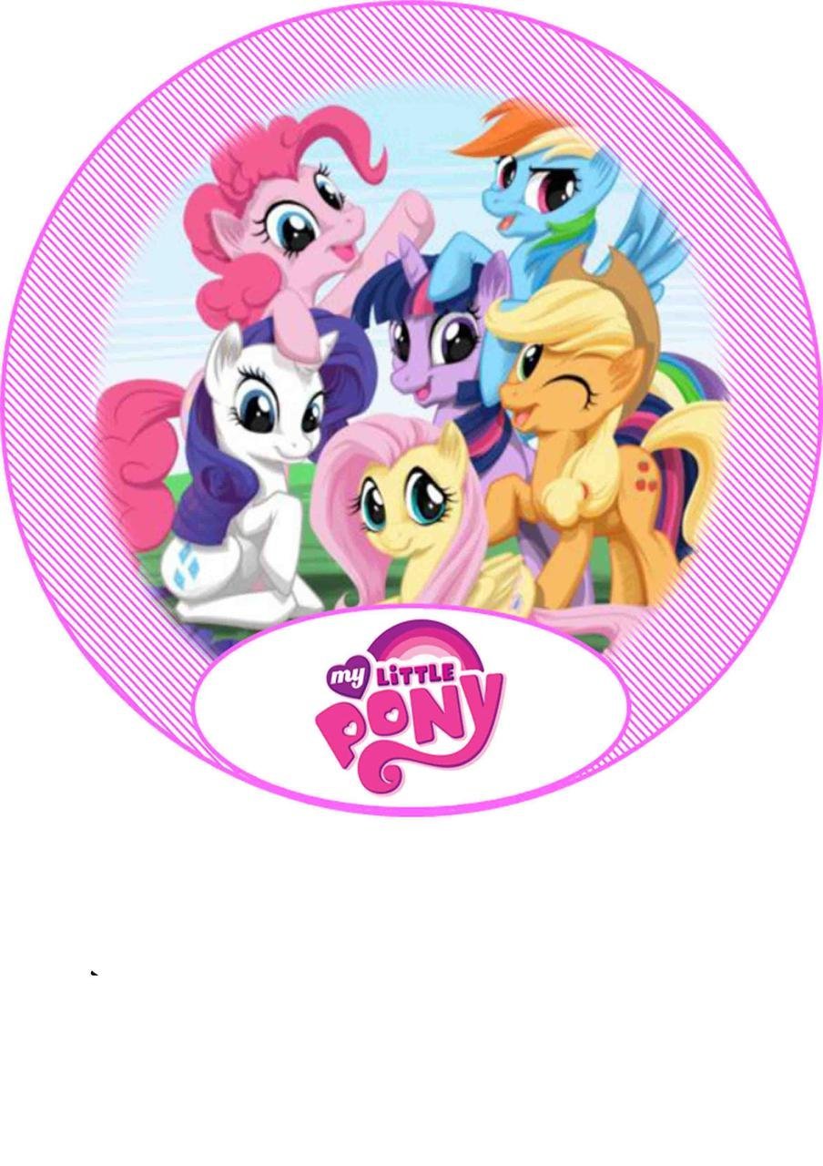 Фотопечать пони круглые