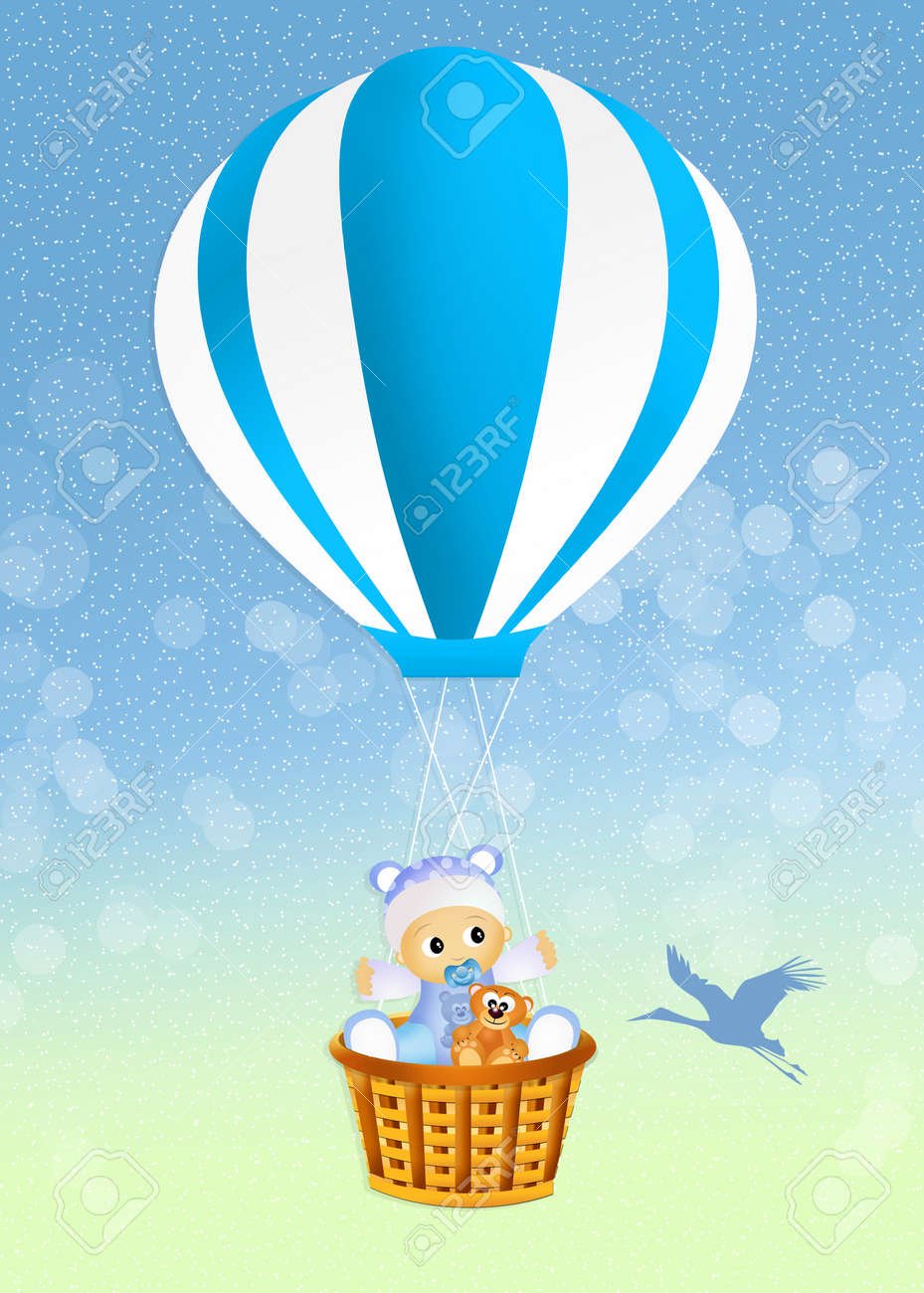 Мишка на воздушном шаре