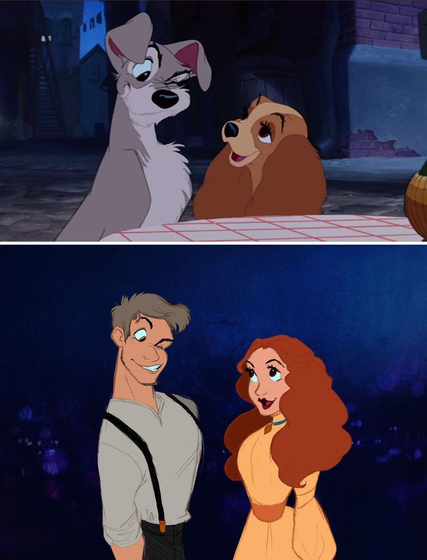 Леди и бродяга арт