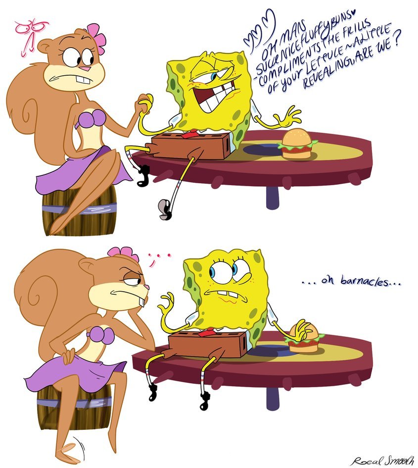 Губка Боб и Сэнди любовь комиксы