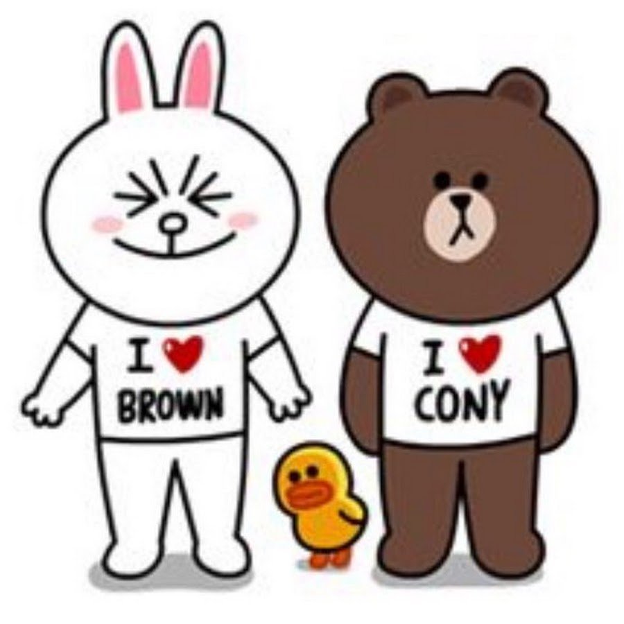 Стикеры Brown & Cony