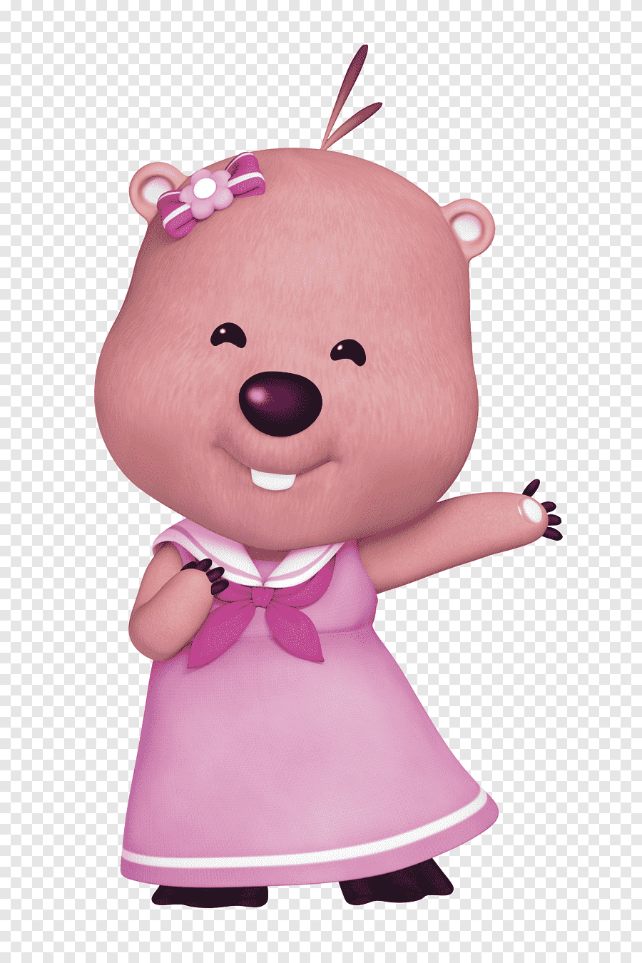 Розовый мишка из Пороро