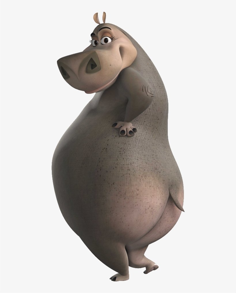 Бегемотиха Глория из Мадагаскара