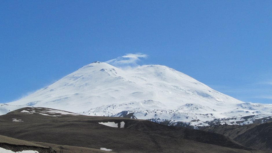 Вид на Эльбрус с Зеленчукской