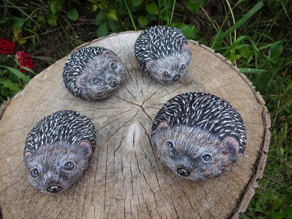 Разрисованные камни для сада