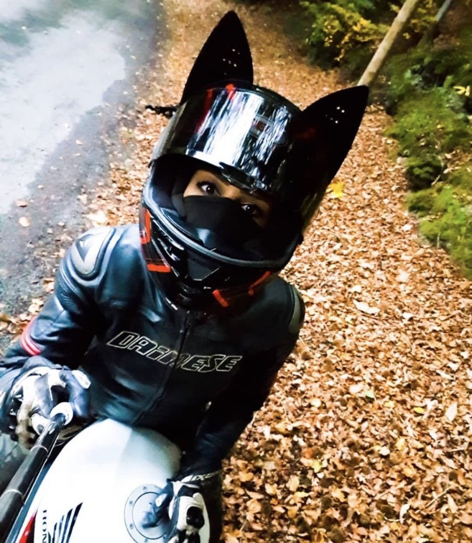 Шлем кошка для мотоцикла для девушек