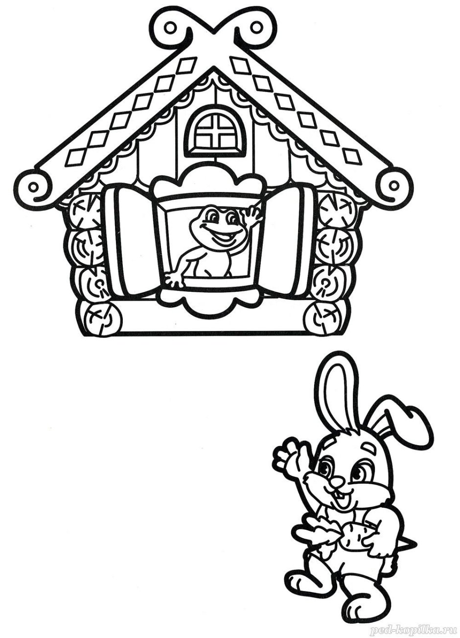 Теремок. Сказка-раскраска
