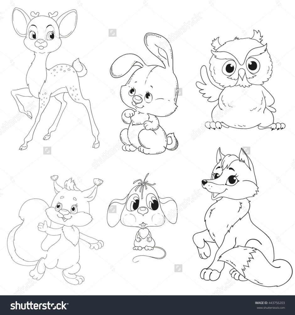 Раскраска. Заюшкина избушка