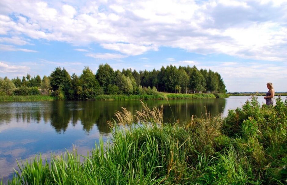 Река Мокша в Мордовии