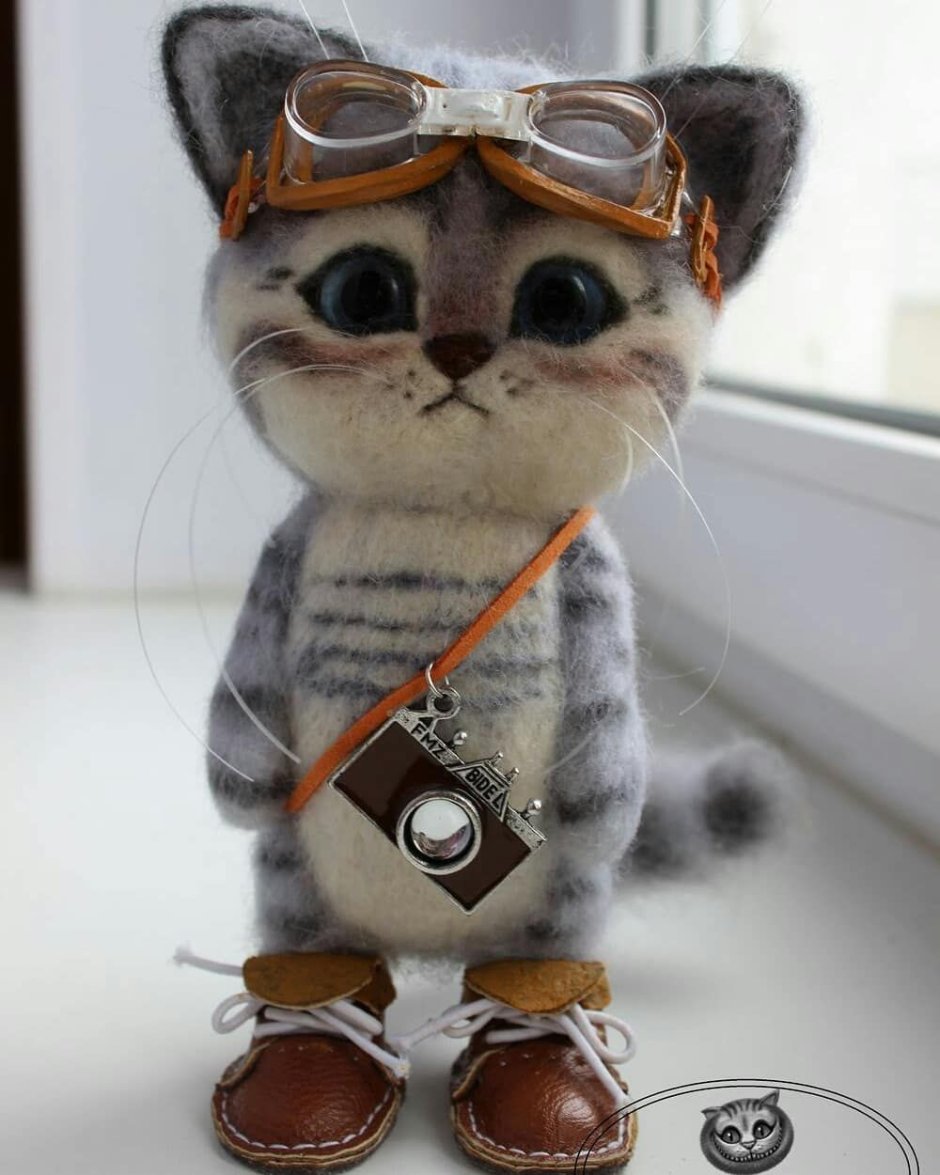 Мягкая игрушка кот пилот