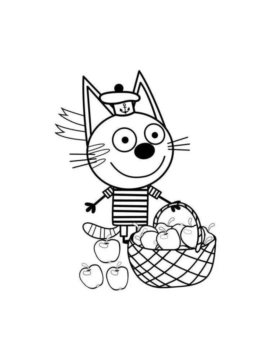 Суперраскраска "три кота"