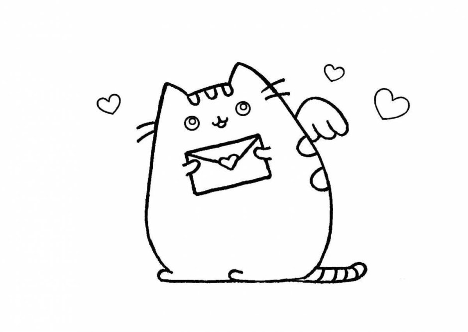 Пушин Кэт раскраска