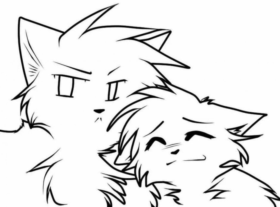 Лайн пары котов воителей