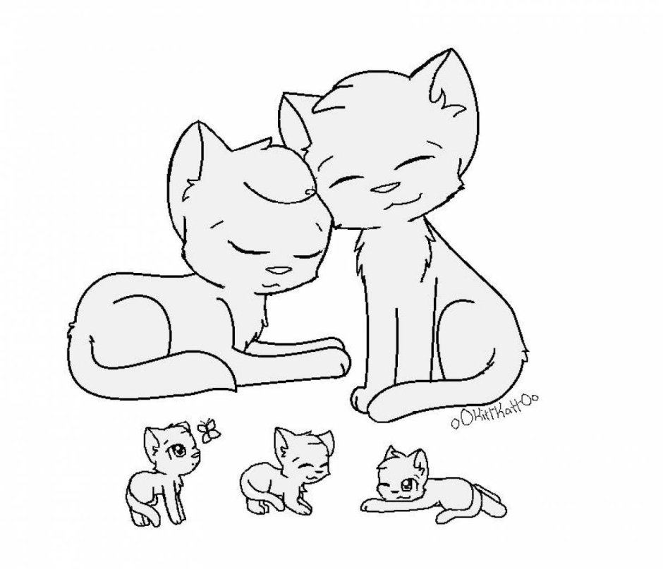 Коты Воители лайны семья