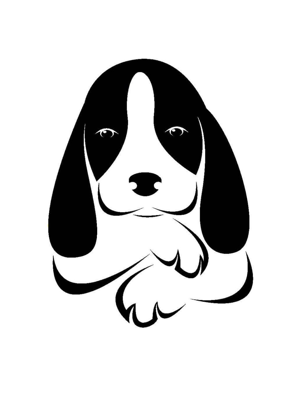 Трафареты собак фото