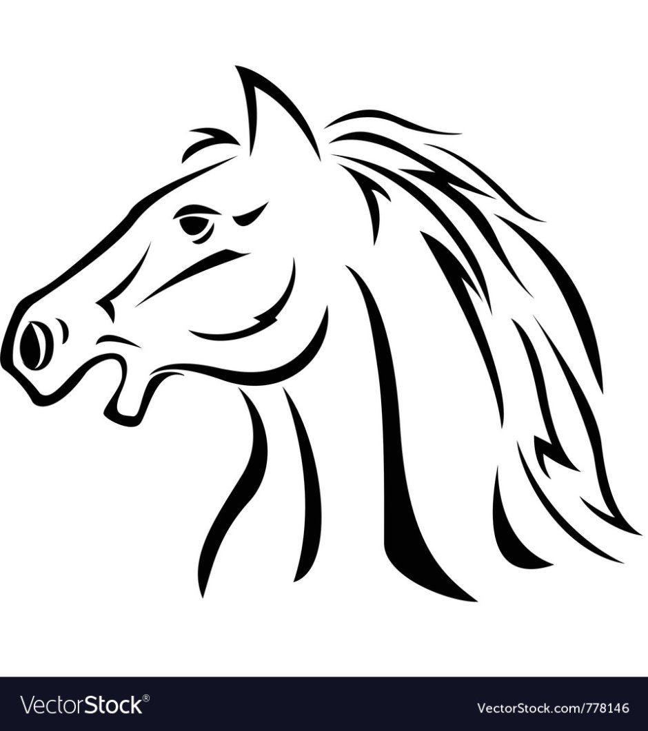 Эмблема в виде головы лошади