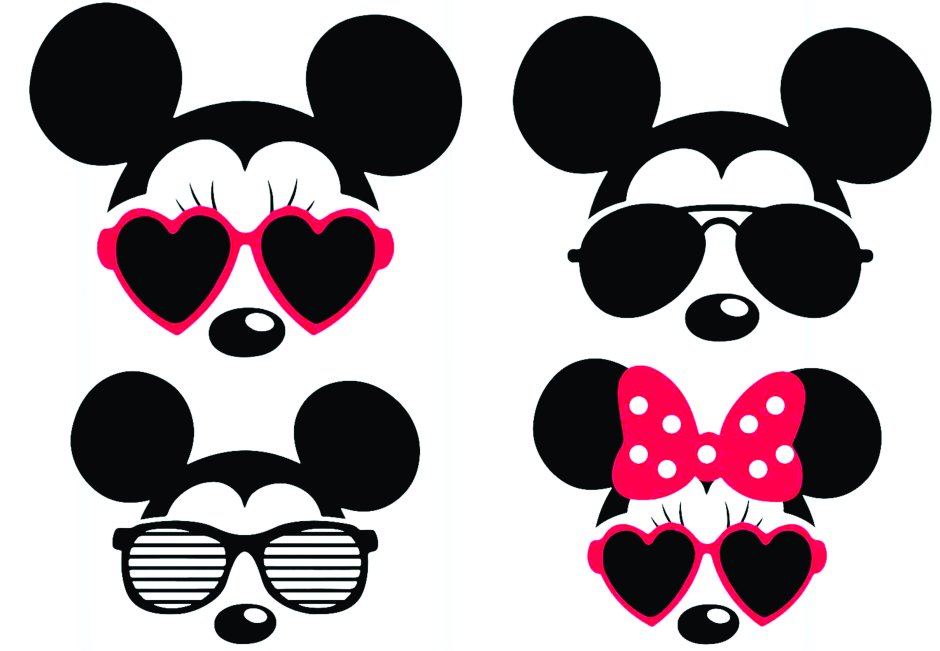 Микки Маус из бумаги