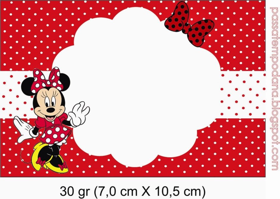 Обертка для шоколада Минни Маус