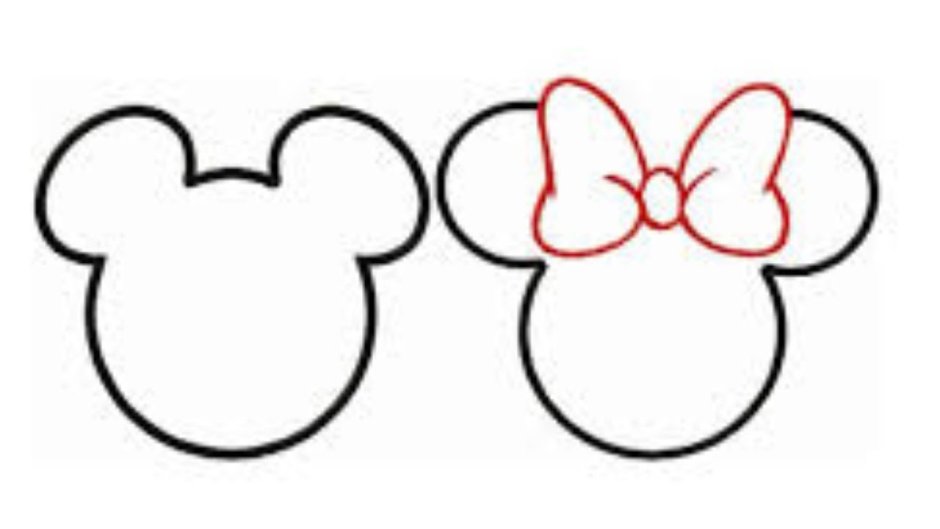 Микки трафарет