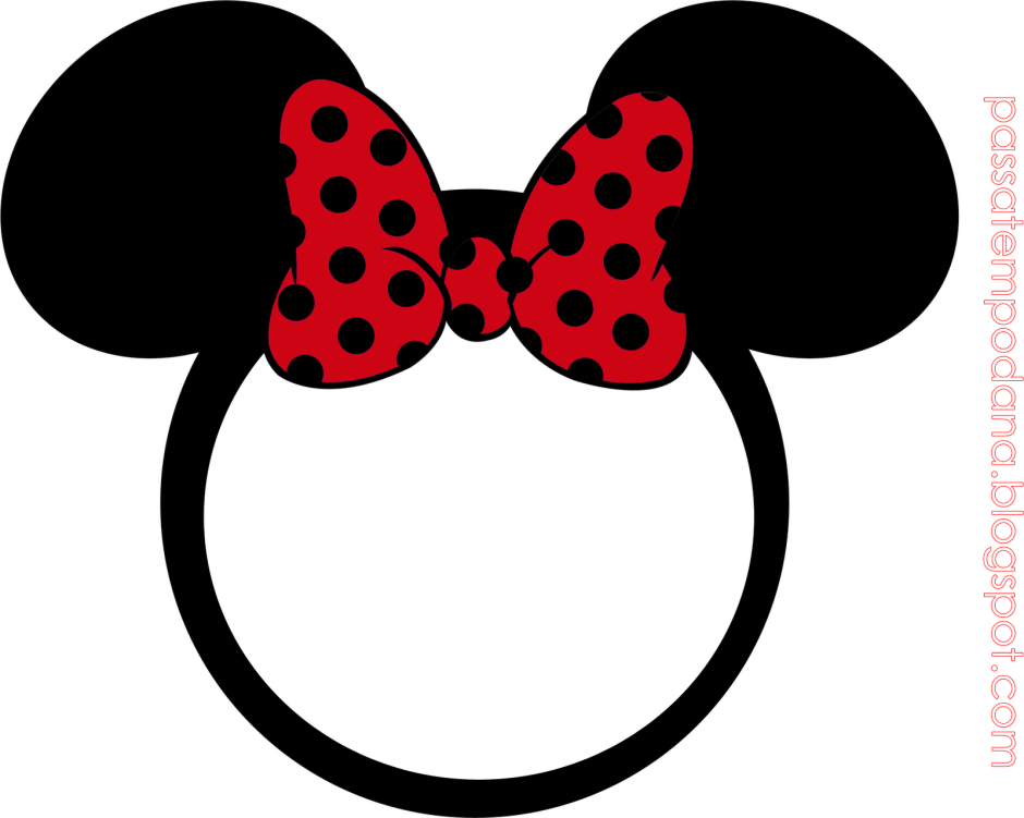 Рамка для надписи в стиле Минни Маус