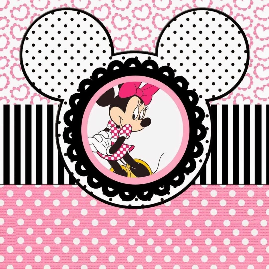 Принт Минни Маус