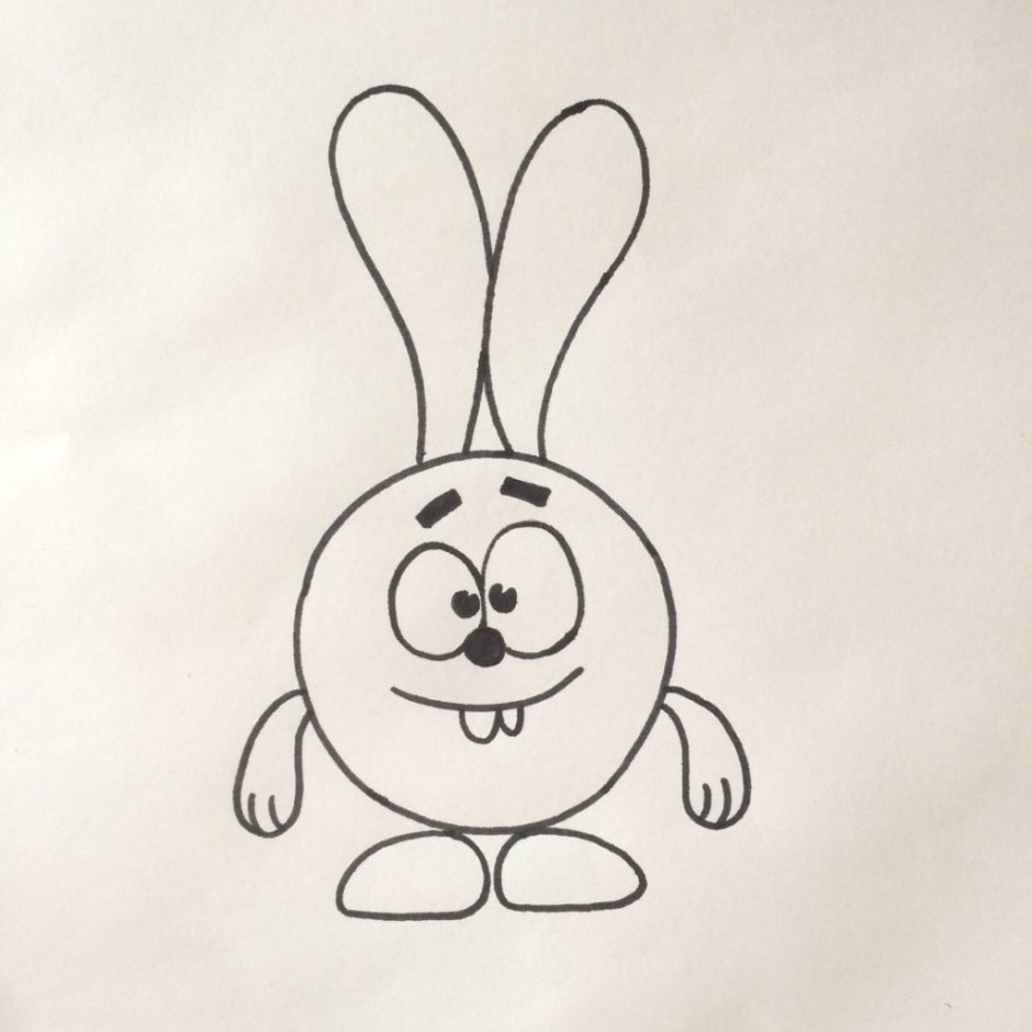 Раскраска Смешарики Крош