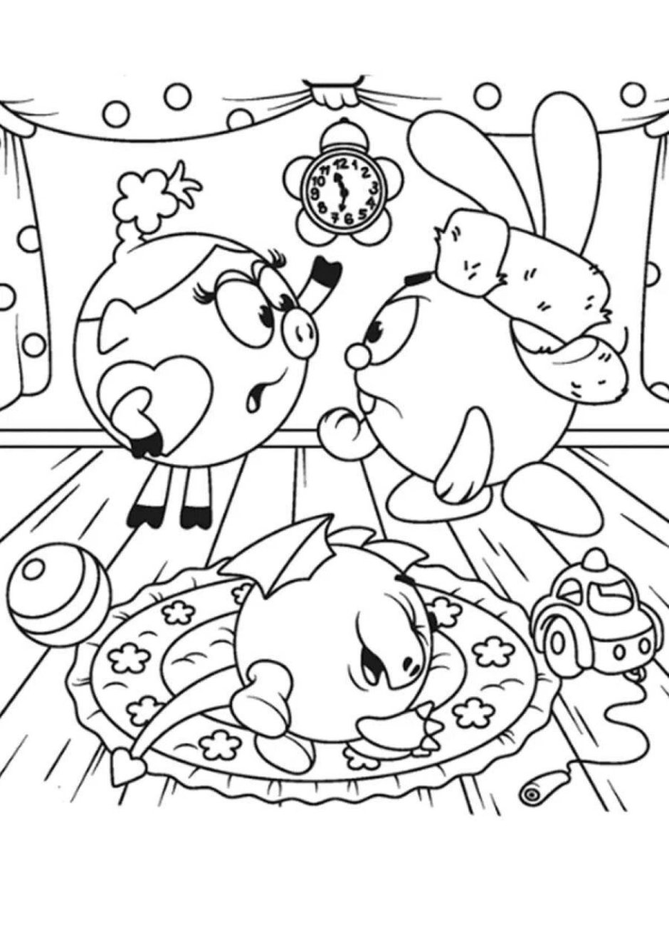 Раскраска «Смешарики»