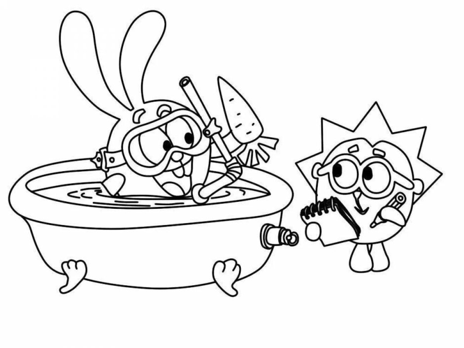 Раскраска Смешарики Крош