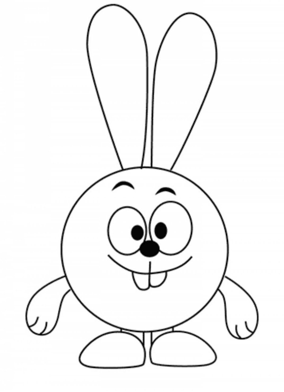 Раскраска Смешарики Крош