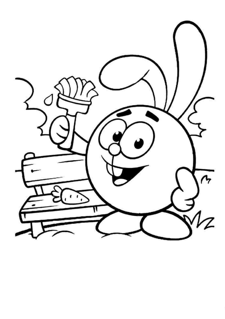 Раскраска «Смешарики»