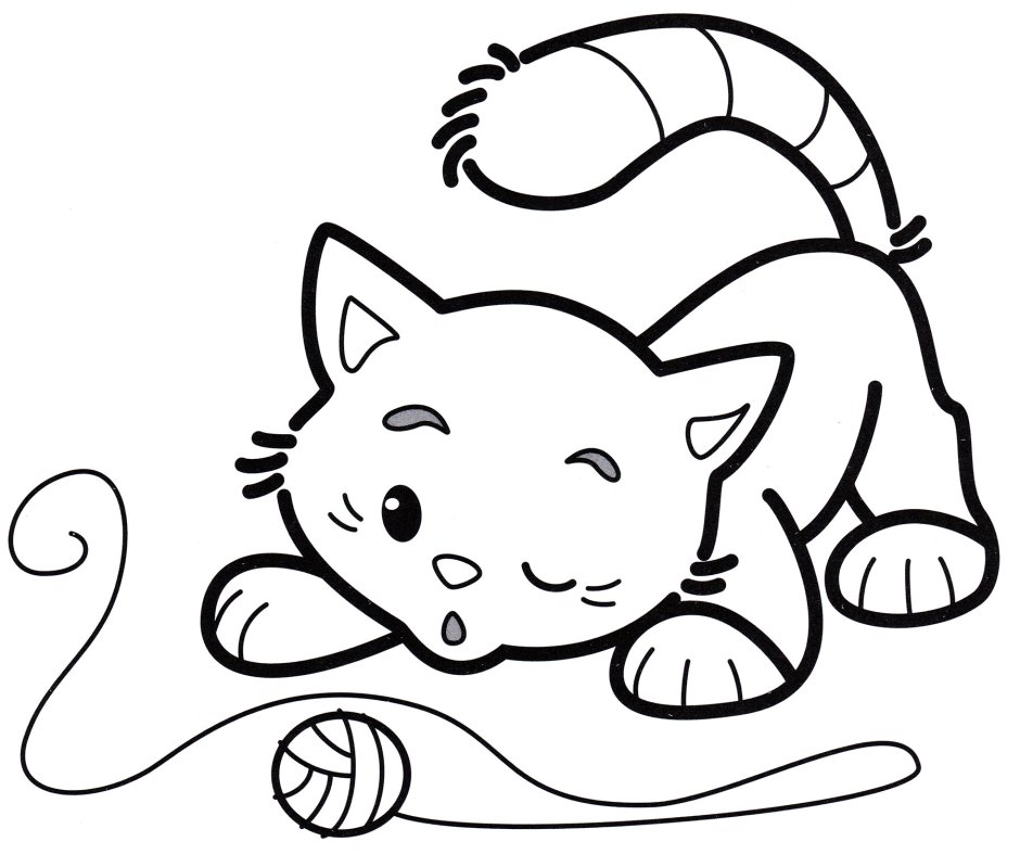 Котенок. Раскраска
