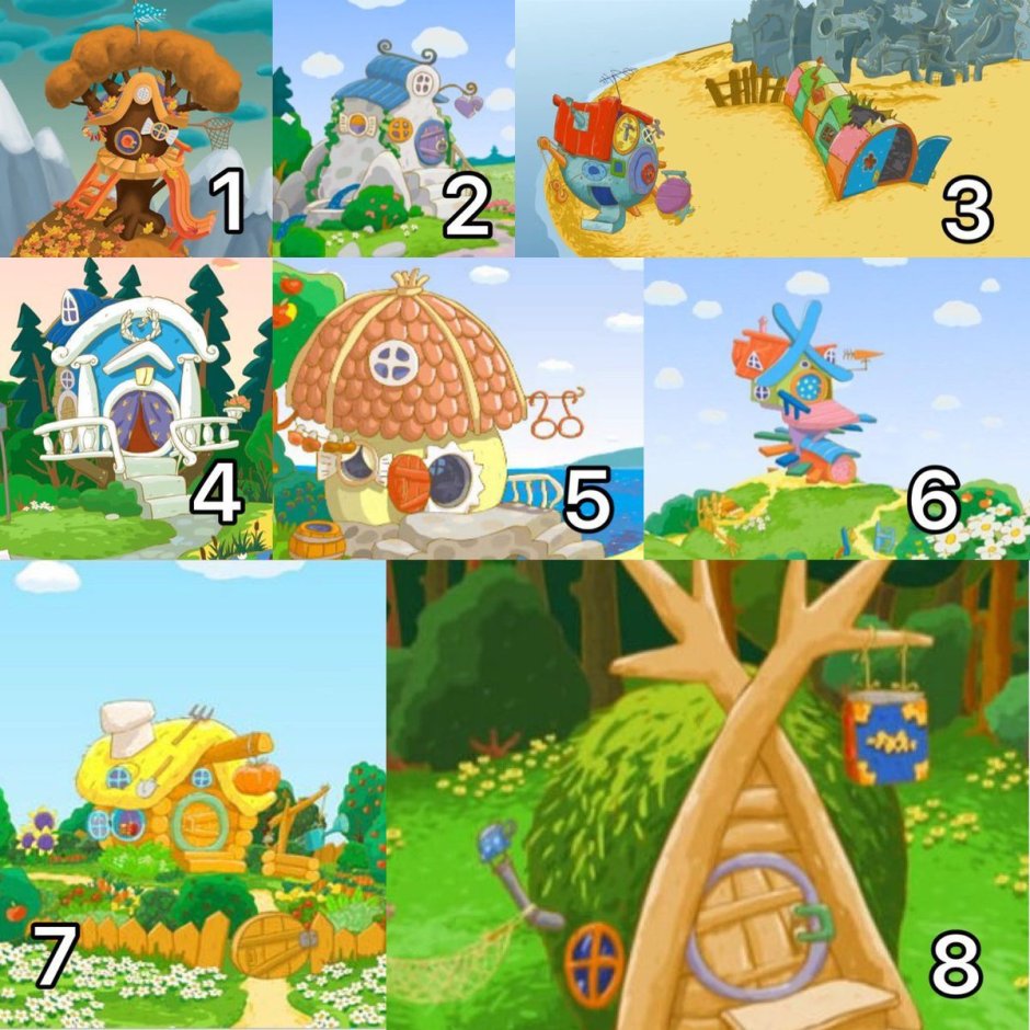 Смешарики домик пина