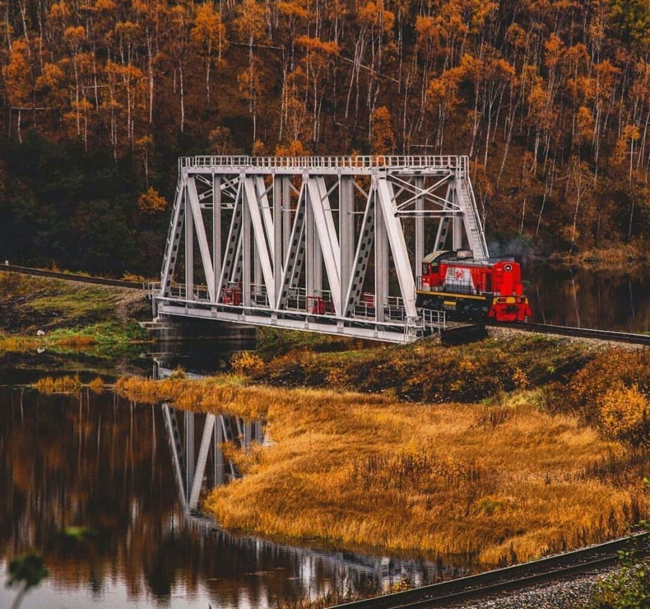 Мост через Амут Хабаровского края
