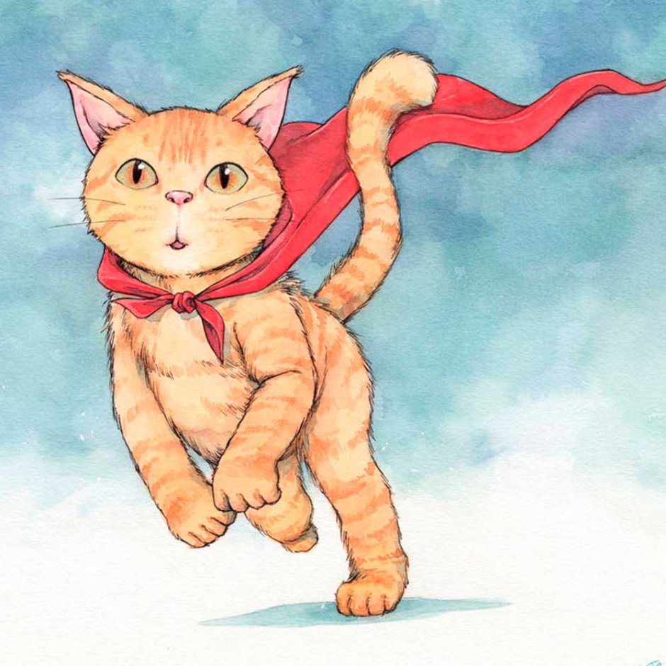 Кошка рисунок