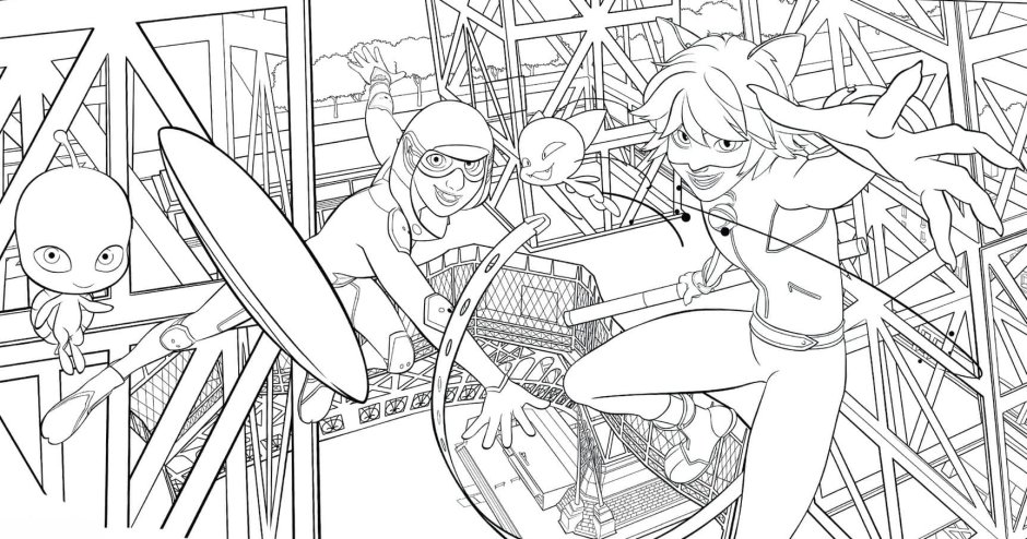 Раскраска Бражник из леди баг и супер кот