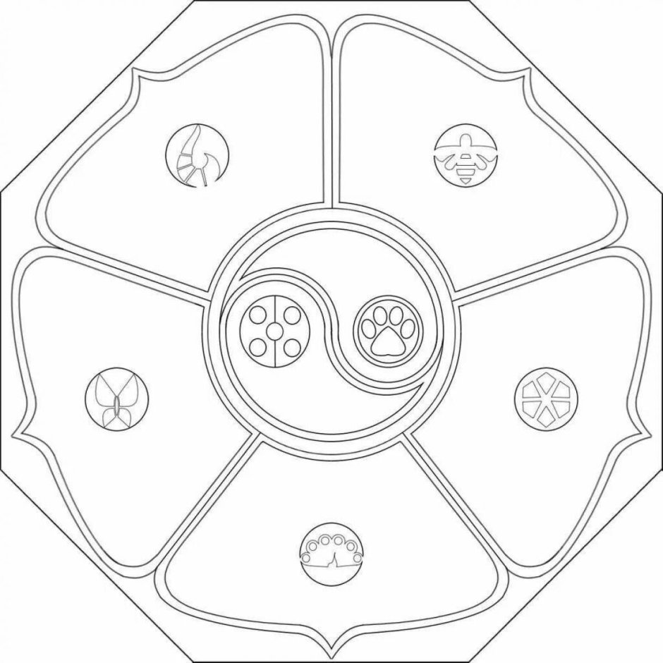 Раскраски шкатулка с талисманами