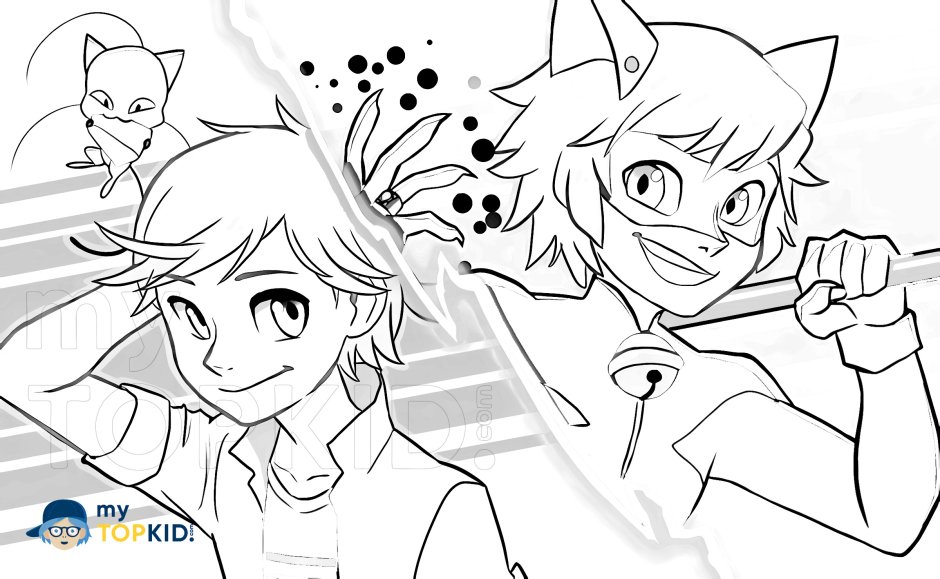 Эдриан леди баг раскраска