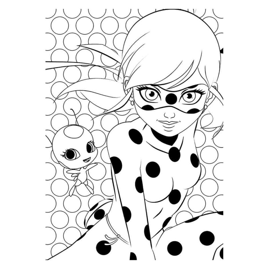 Раскраски леди баг и супер кот маски
