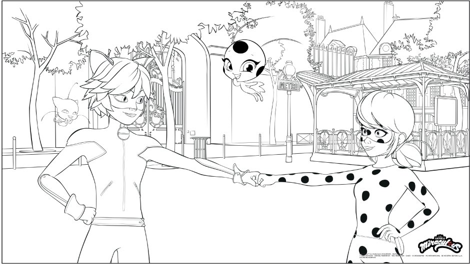 Шкатулка леди баг раскраска