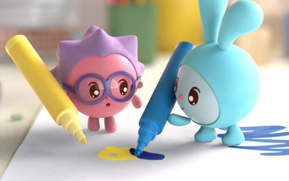 Герои мультфильма Малышарики