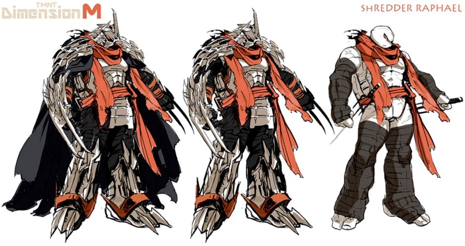 Черепашки ниндзя Рафаэль и Шреддер