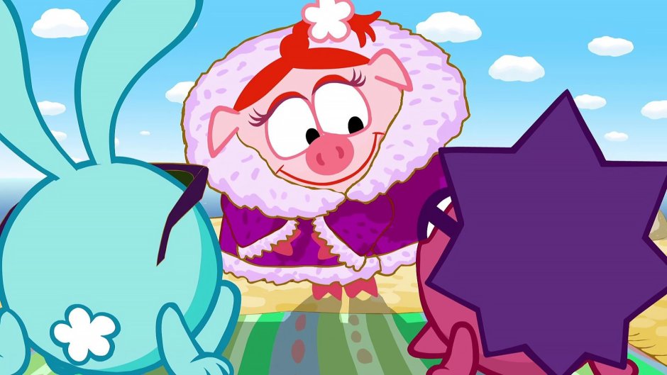 Смешарики Крош Ежик Нюша Бараш