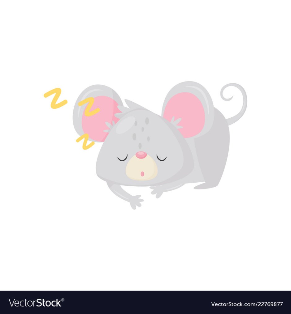 Мышка вектор спит