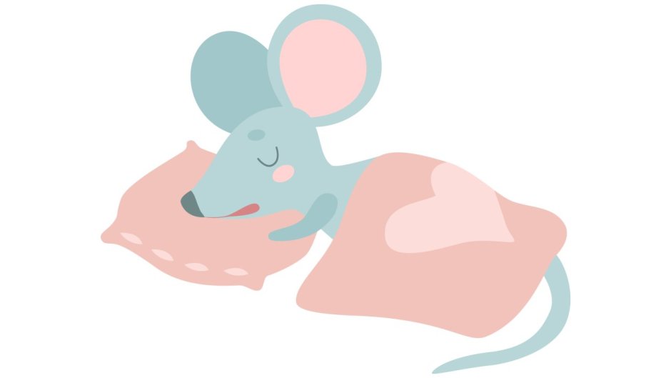 Мышка вектор спит