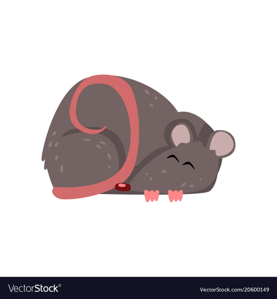 Мышка вектор спит